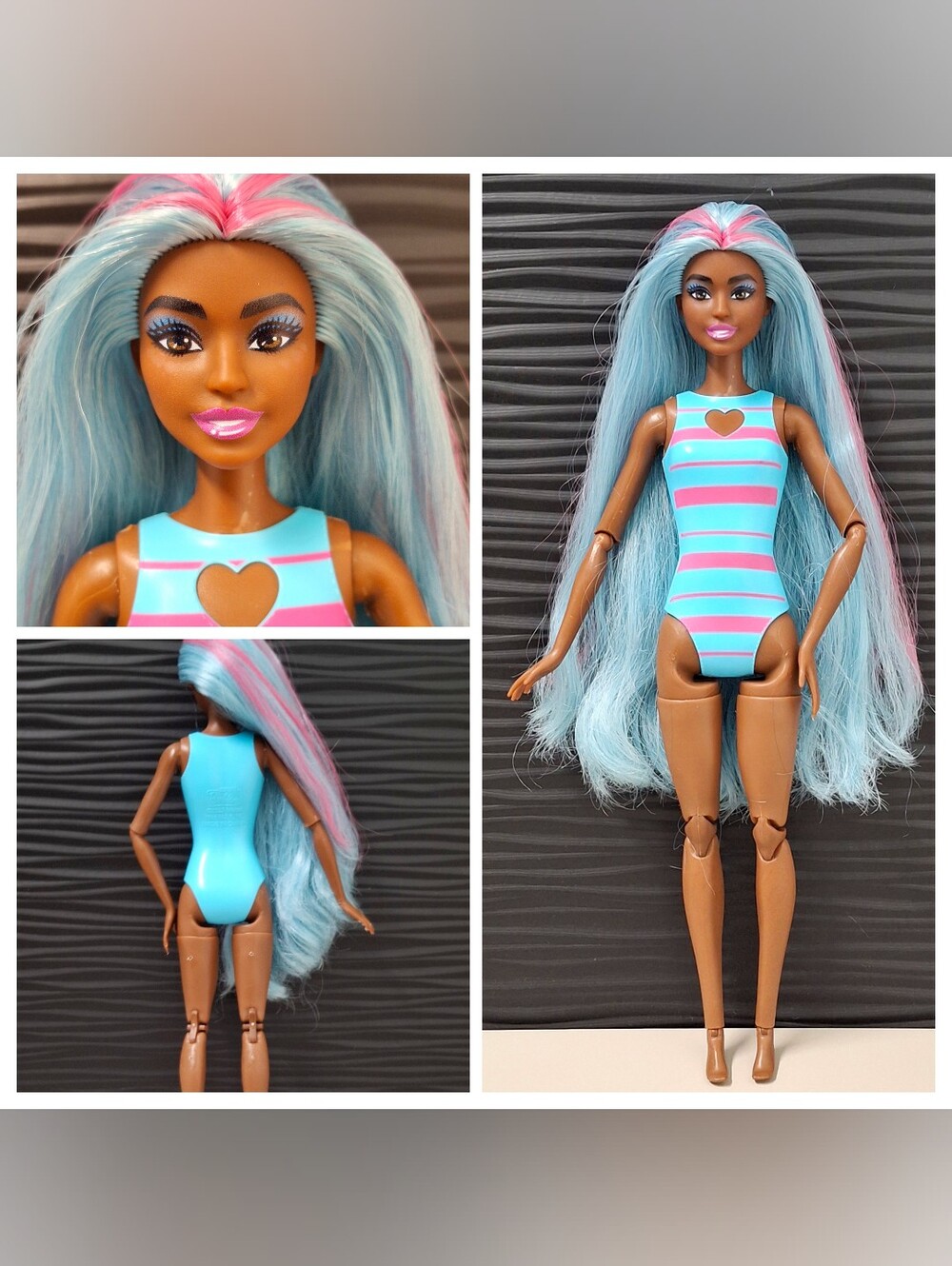 Barbie Pop Reveal Shakes Series Sweet Unicorn Doll 2025 Blue Pink Hair